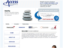 Tablet Screenshot of accessinsurance.net